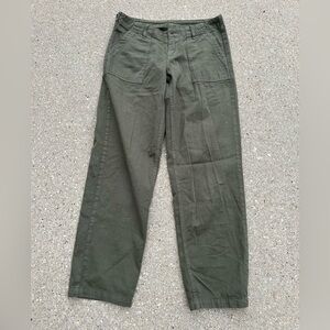 green cargo jeans